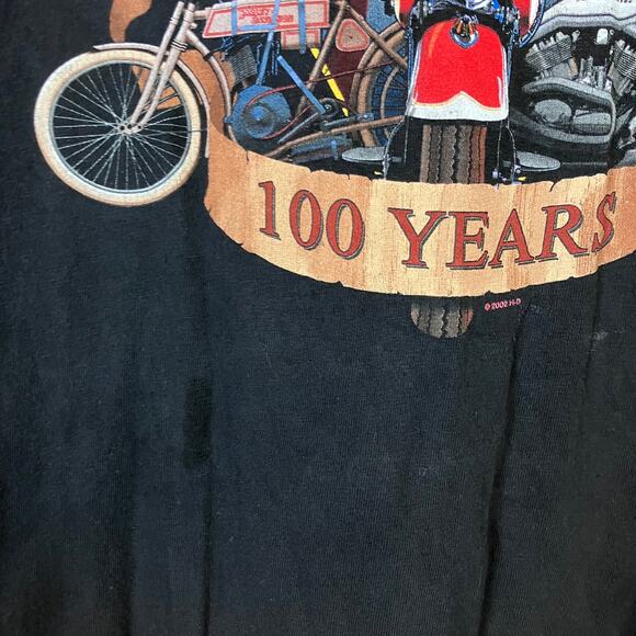 2003 Harley Davidson Motorcycles 100 Year Anniversary T-shirt - Picture 7 of 8